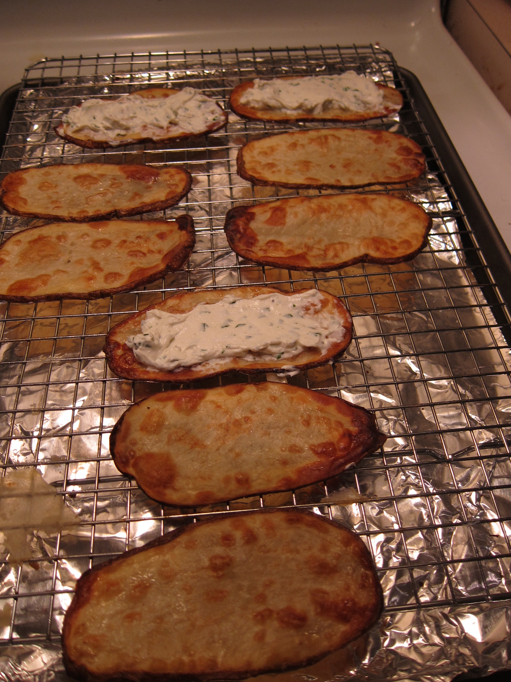 baked potato slices